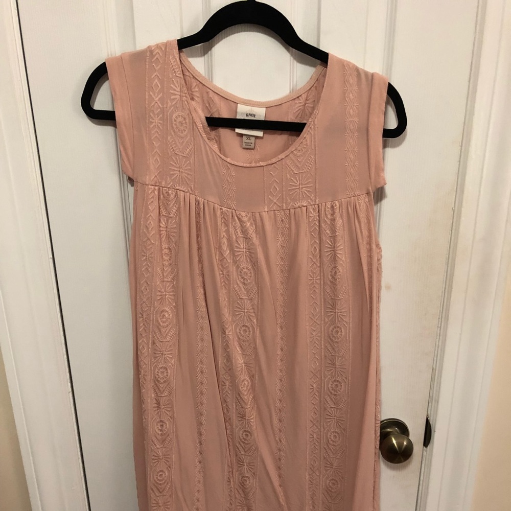 Knox Rose dusty pink sheath. Worn once